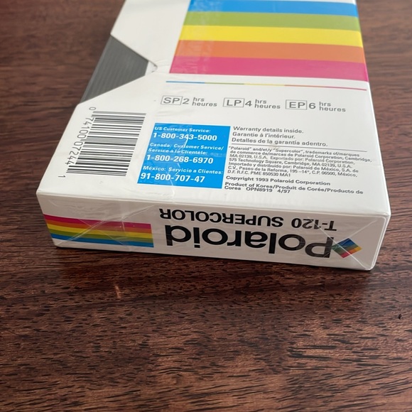 Polaroid super color video cassette vhs sealed - Picture 3 of 7